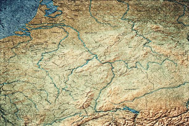 cartes en relief selon région